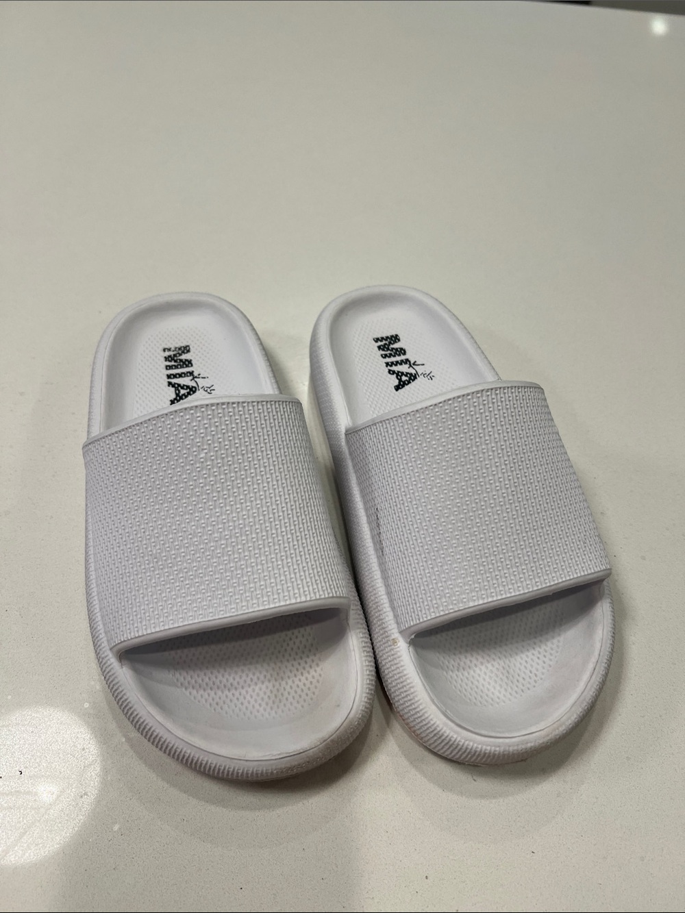 MIA White Kids Slide Sandals